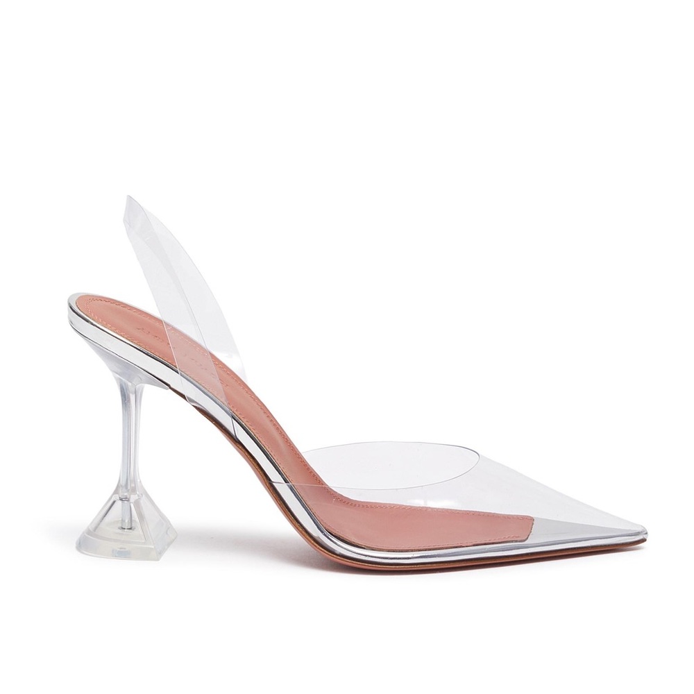 Amina Muaddi Holli Glass heel Clear PVC size 37
